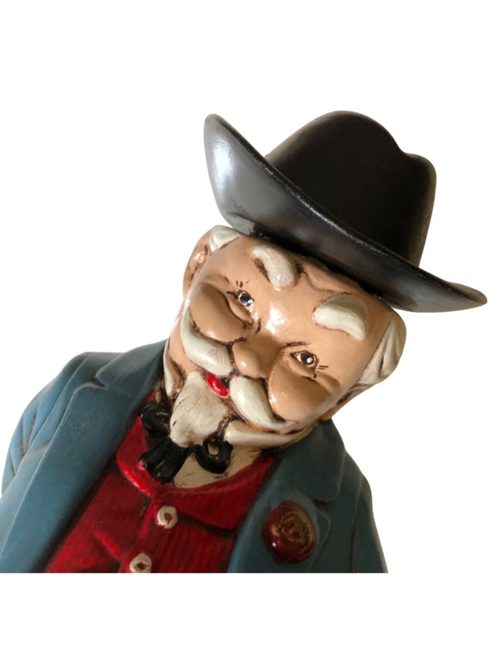 Ottos Tonic Decanter Vintage Gentleman Colonel Sanders Hand Painted by Stella